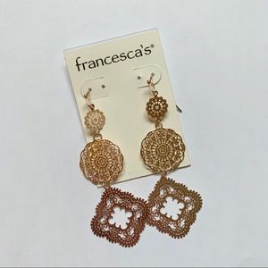 Francesca’s Rose Gold Earrings